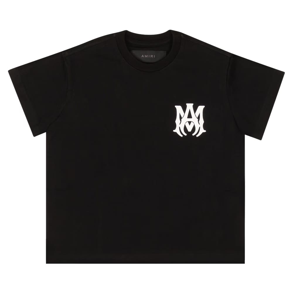 Amiri MA Shorts-Sleeve Logo T-Shirt Black
