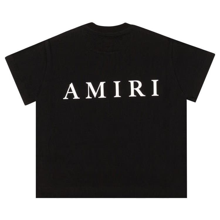 Amiri MA Shorts-Sleeve Logo T-Shirt Black
