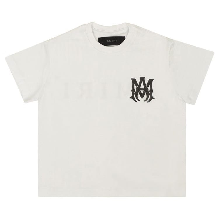 Amiri MA Shorts-Sleeve Logo T-Shirt White