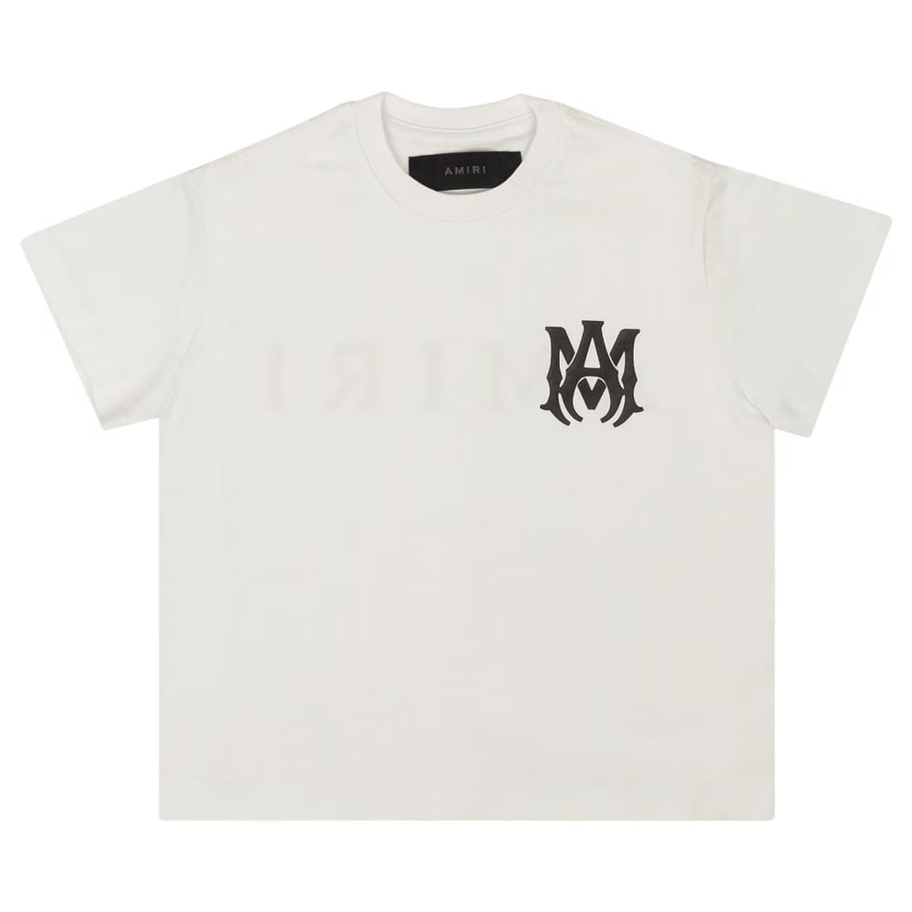 Amiri MA Shorts-Sleeve Logo T-Shirt White