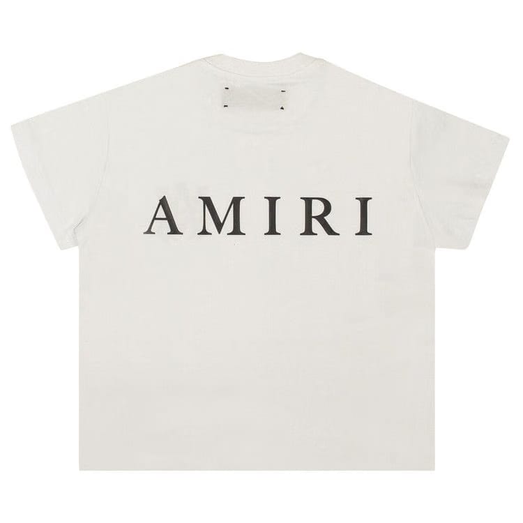 Amiri MA Shorts-Sleeve Logo T-Shirt White