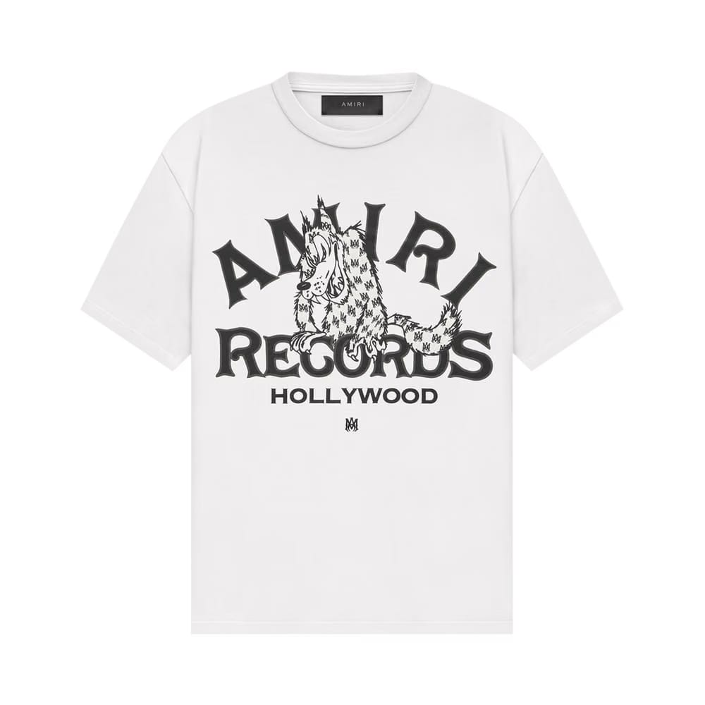 Amiri Records Wolf T-Shirt White