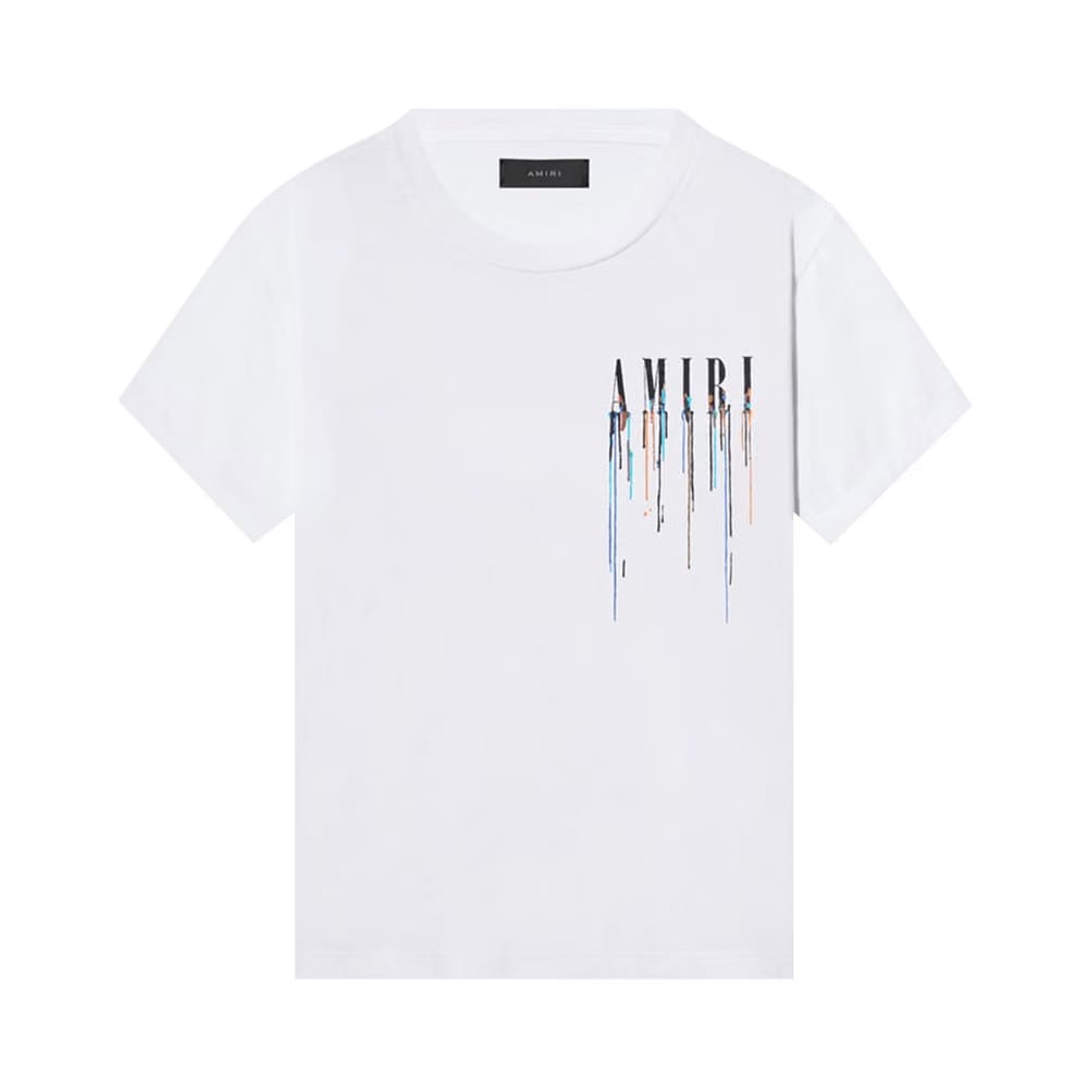 Amiri Paint Drip Core Logo T-Shirt White