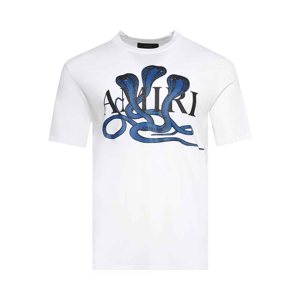 Amiri Snake T-Shirt White/Blue