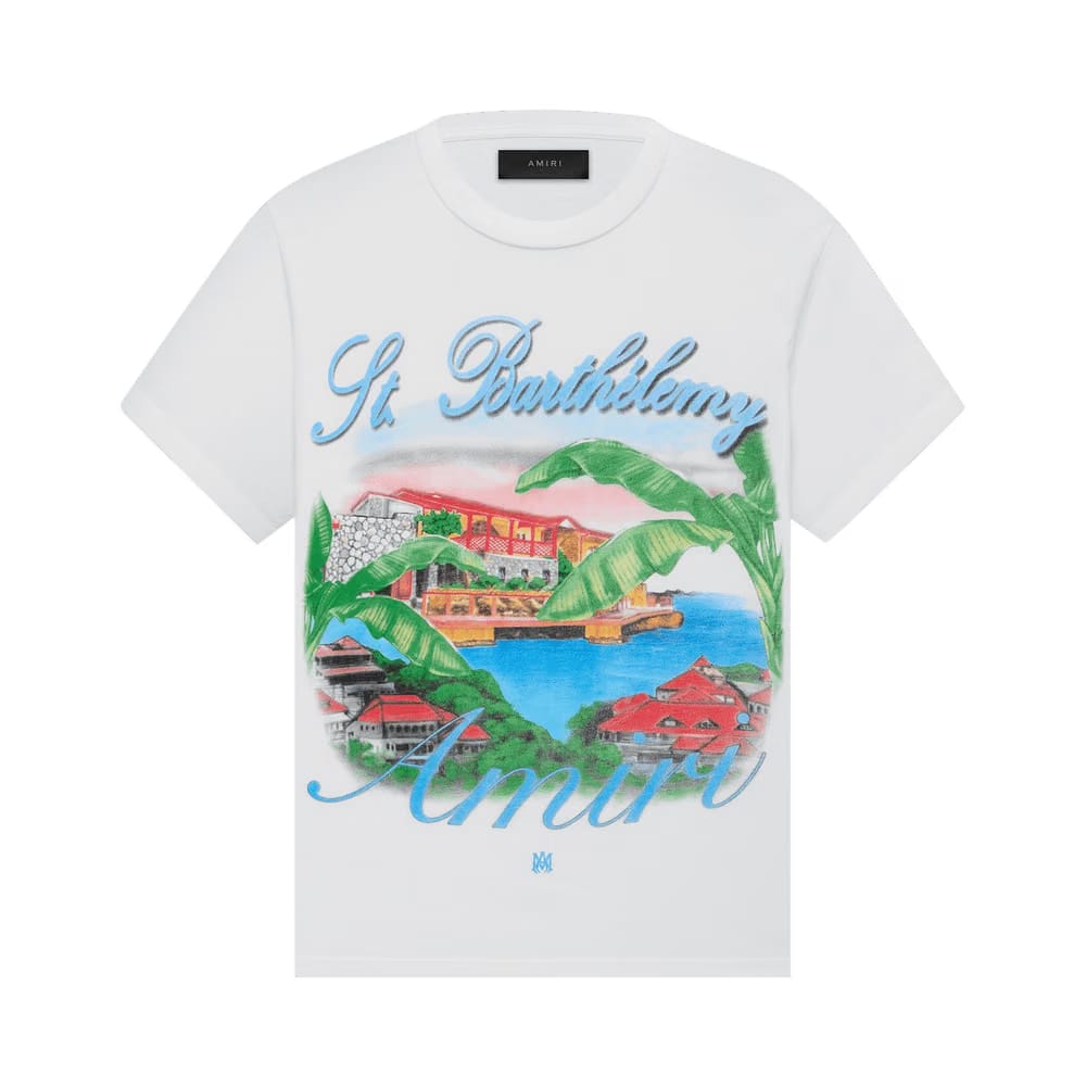 Amiri Eden Rock Airbrush T-Shirt White