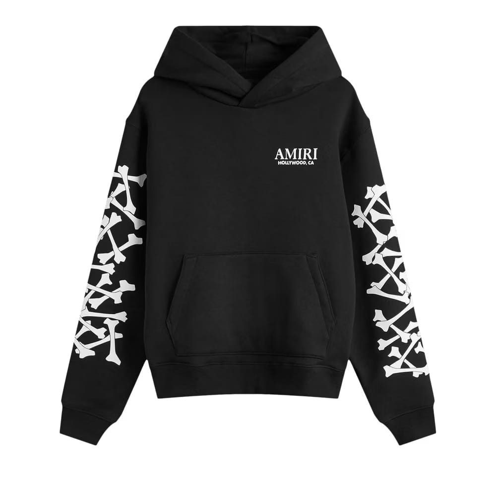 Amiri Bones Stacked Hoodie Black