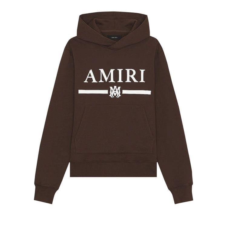 Amiri MA Bar Hoodie Brown