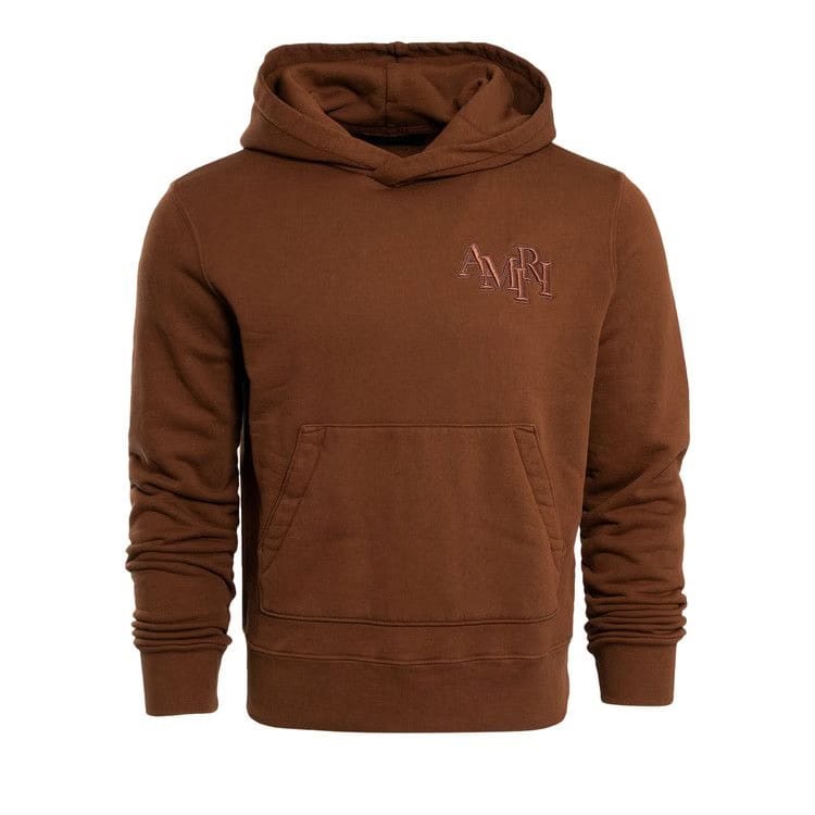 Amiri Staggered Hoodie Potting Soil