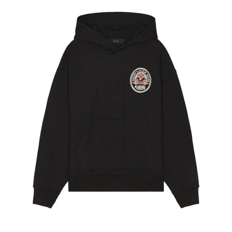 Amiri Eagle Oversized Hoodie Black