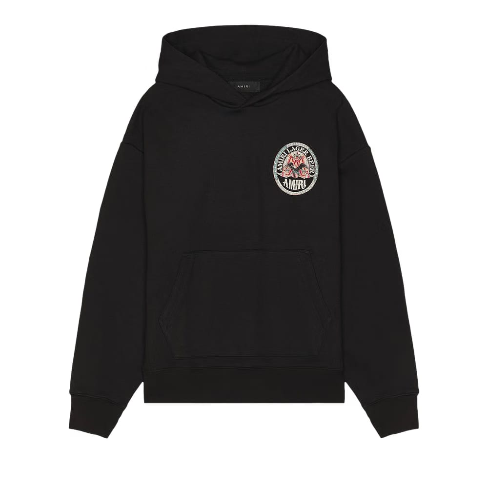 Amiri Eagle Oversized Hoodie Black