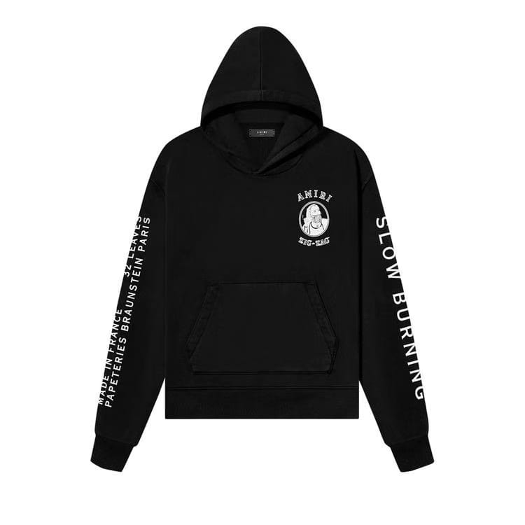 Amiri Zig Zag Hoodie Black