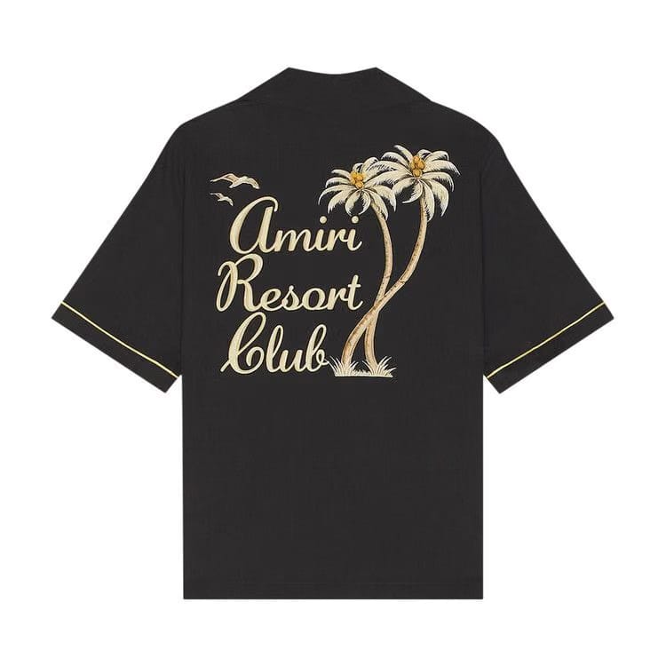 Amiri Twisted Palms Shirt Black