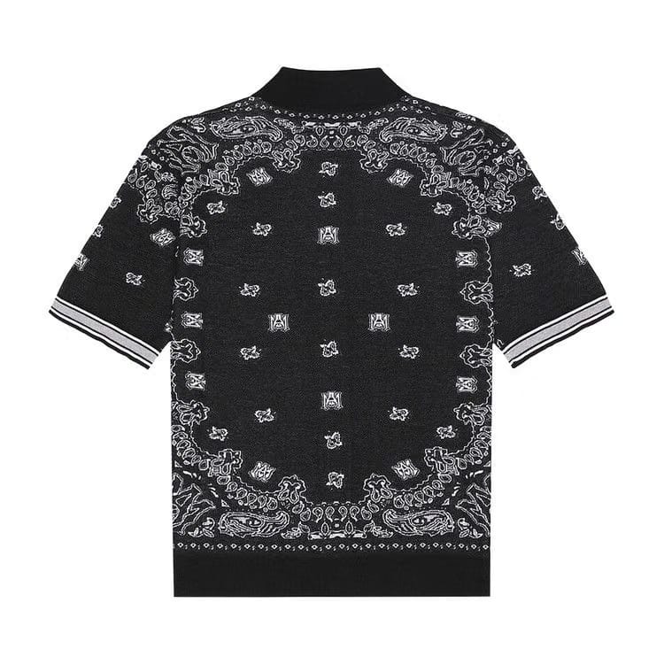 Amiri Bandana Polo Black