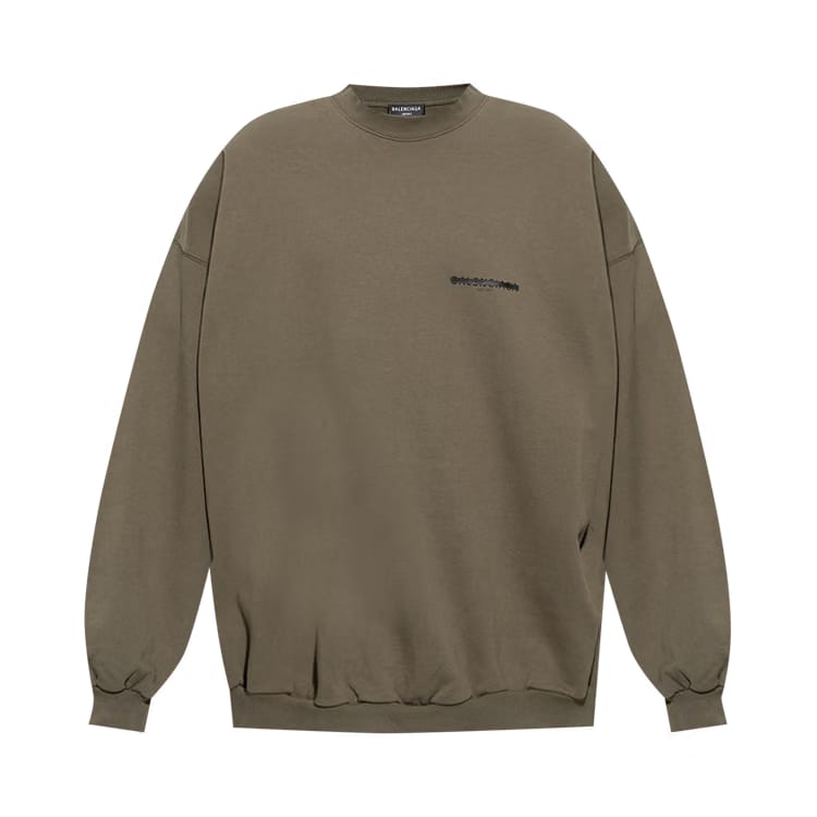 Balenciaga Oversized Crewneck Khaki
