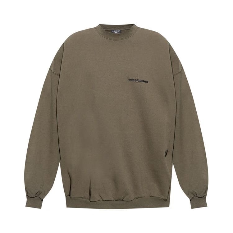Balenciaga Oversized Crewneck Khaki