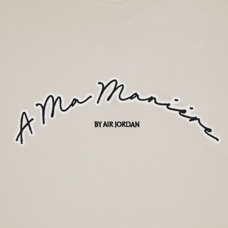 Air Jordan x A Ma Maniére Shorts Sleeve T-Shirt Light Orewood Brown