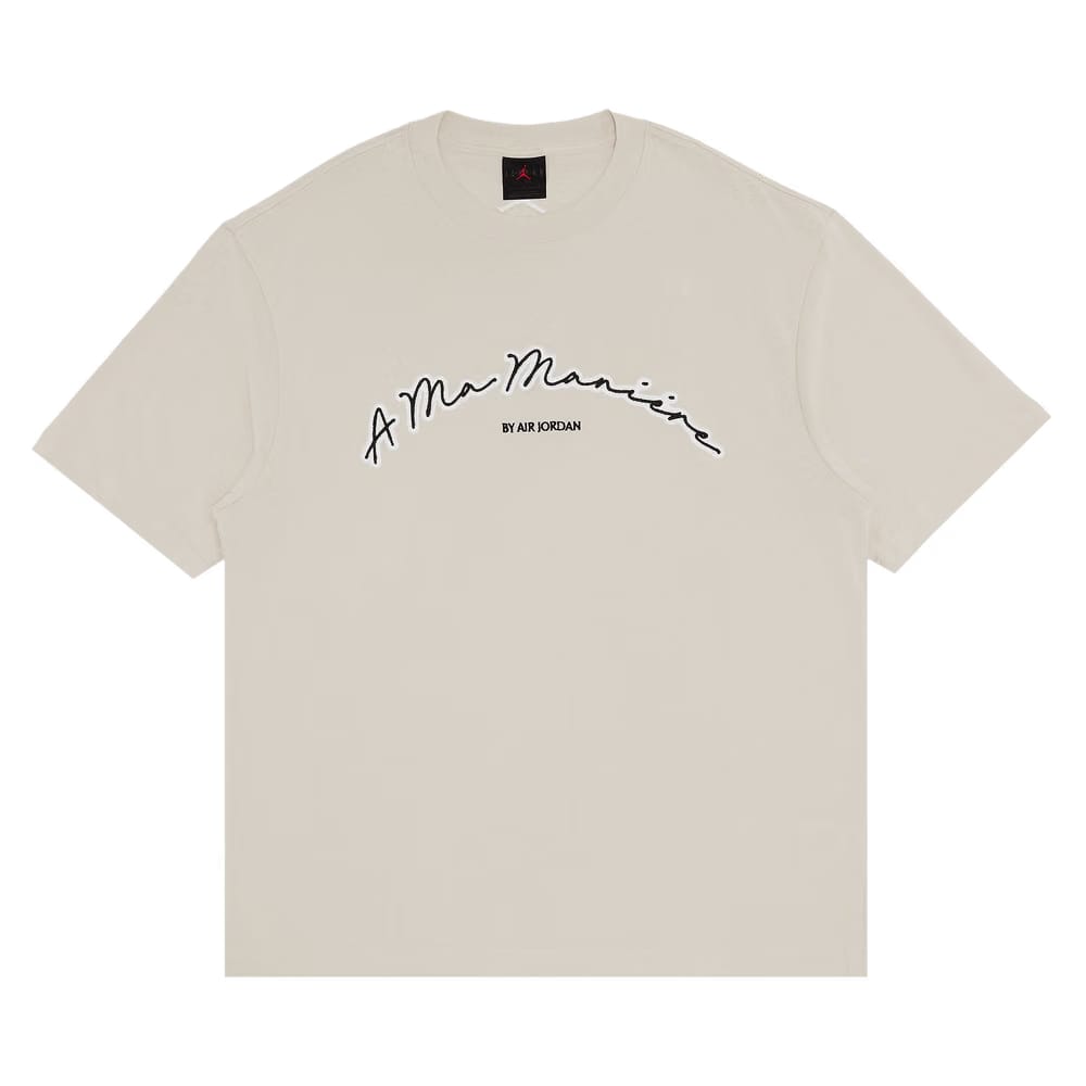 Air Jordan x A Ma Maniére Shorts Sleeve T-Shirt Light Orewood Brown