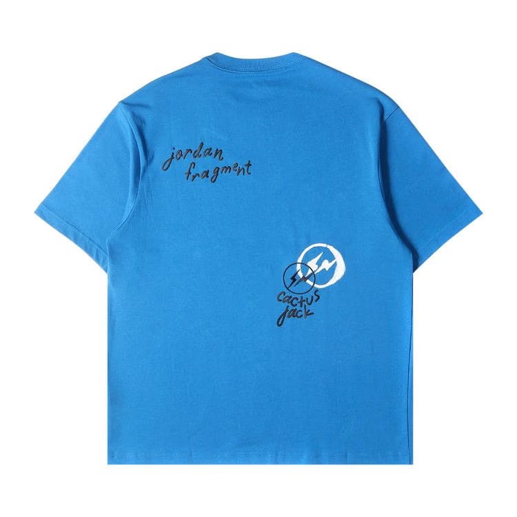 Air Jordan x Travis Scott x Fragment Design T-Shirt Blue