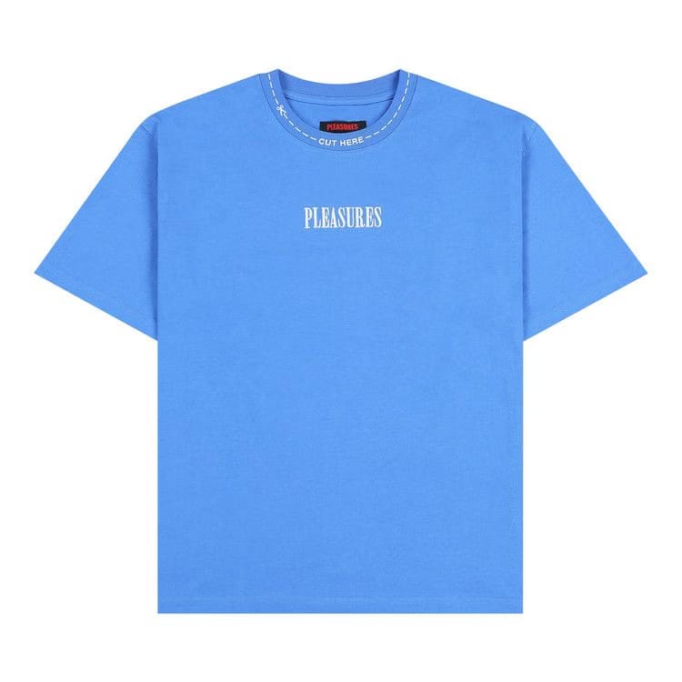 Pleasures Cut Here Heavyweight Shirt Blue