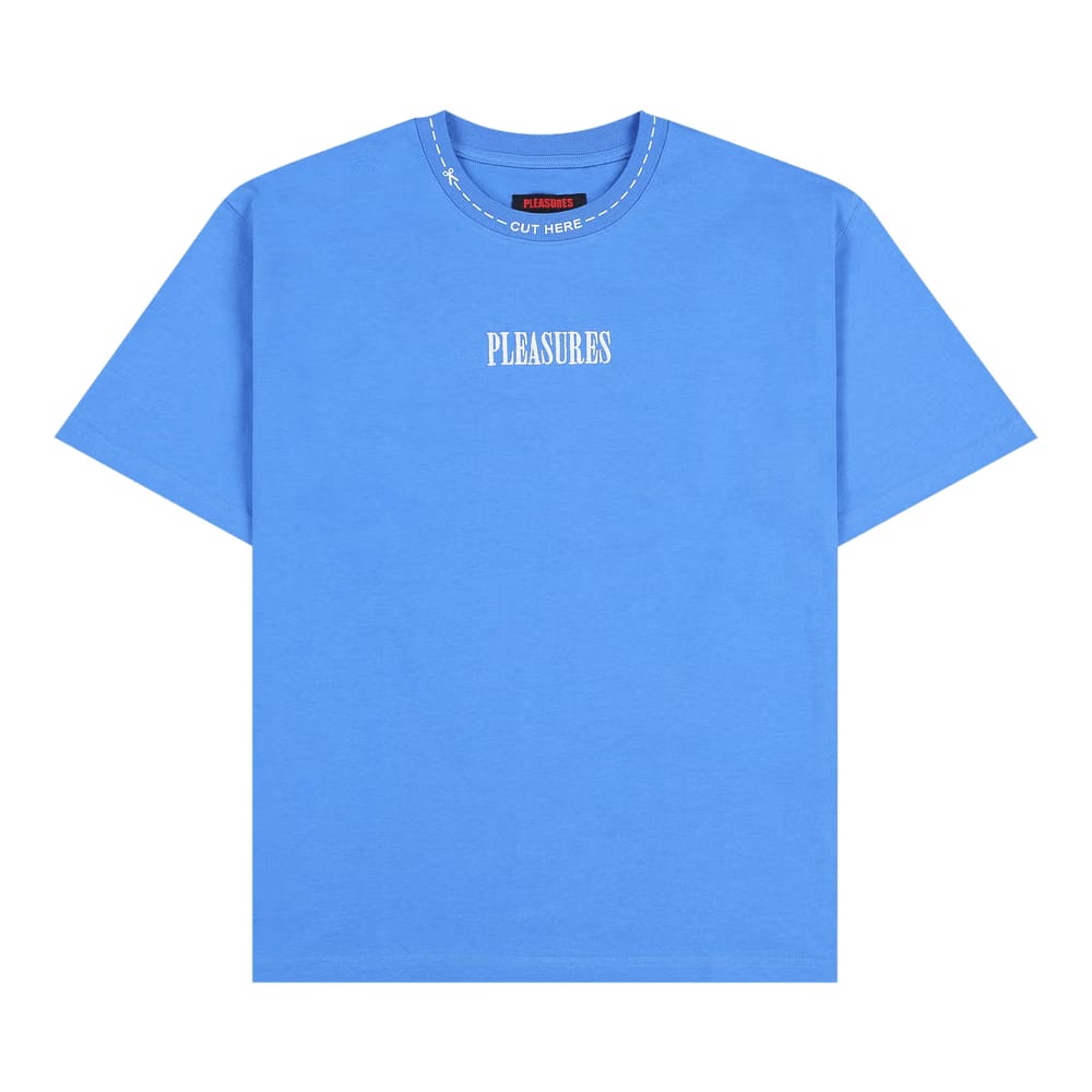 Pleasures Cut Here Heavyweight Shirt Blue