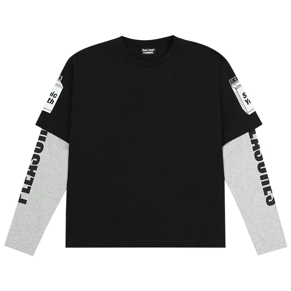 Pleasures Becuz Layered Long-Sleeve Black/Grey