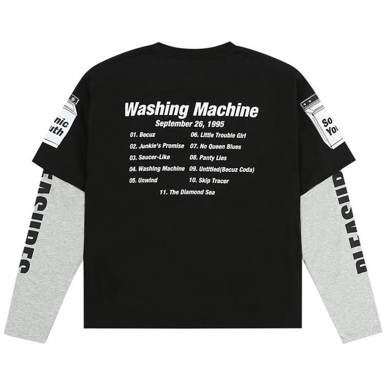 Pleasures Becuz Layered Long-Sleeve Black/Grey