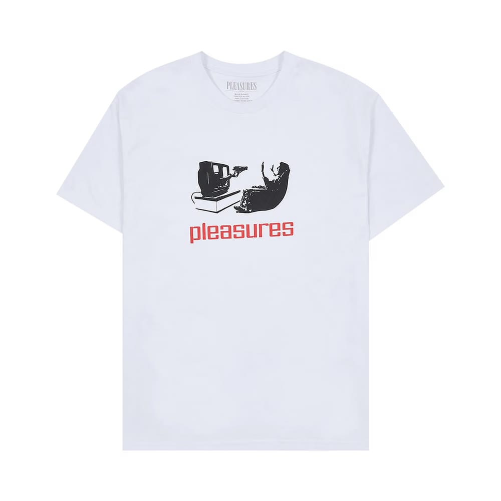 Pleasures TV T-Shirt White
