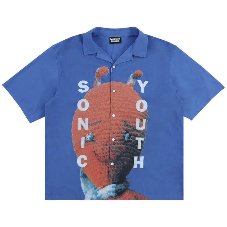 Pleasures Alien Camp Collar Shirt Blue