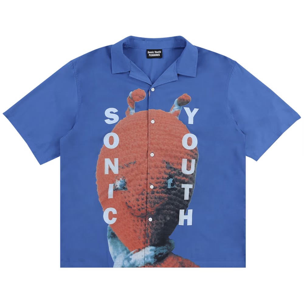 Pleasures Alien Camp Collar Shirt Blue