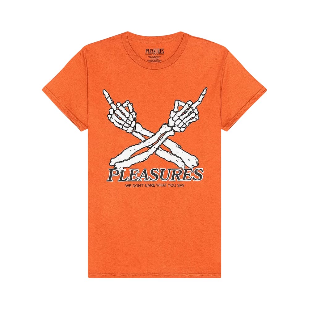 Pleasures Don't Care T-Shirt Orange