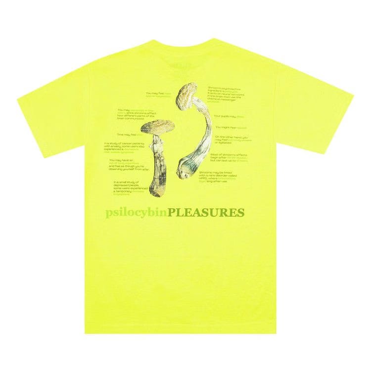 Pleasures Psilocybin T-Shirt Safety Green