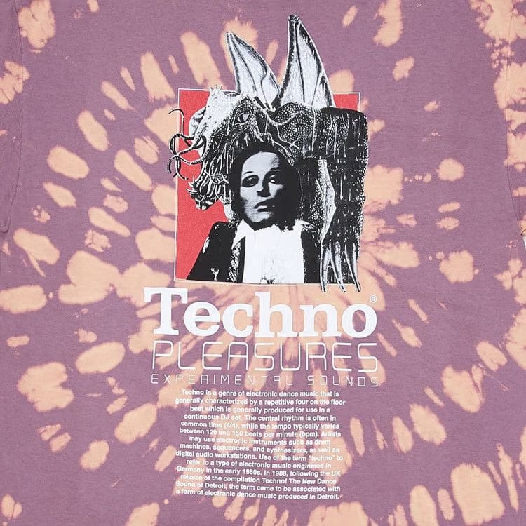 Pleasures Techno T-Shirt Orange Dye