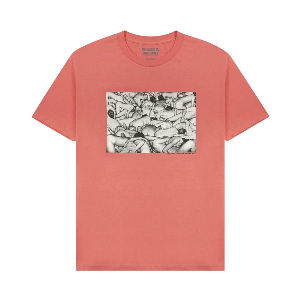 Pleasures Orgy T-Shirt Coral