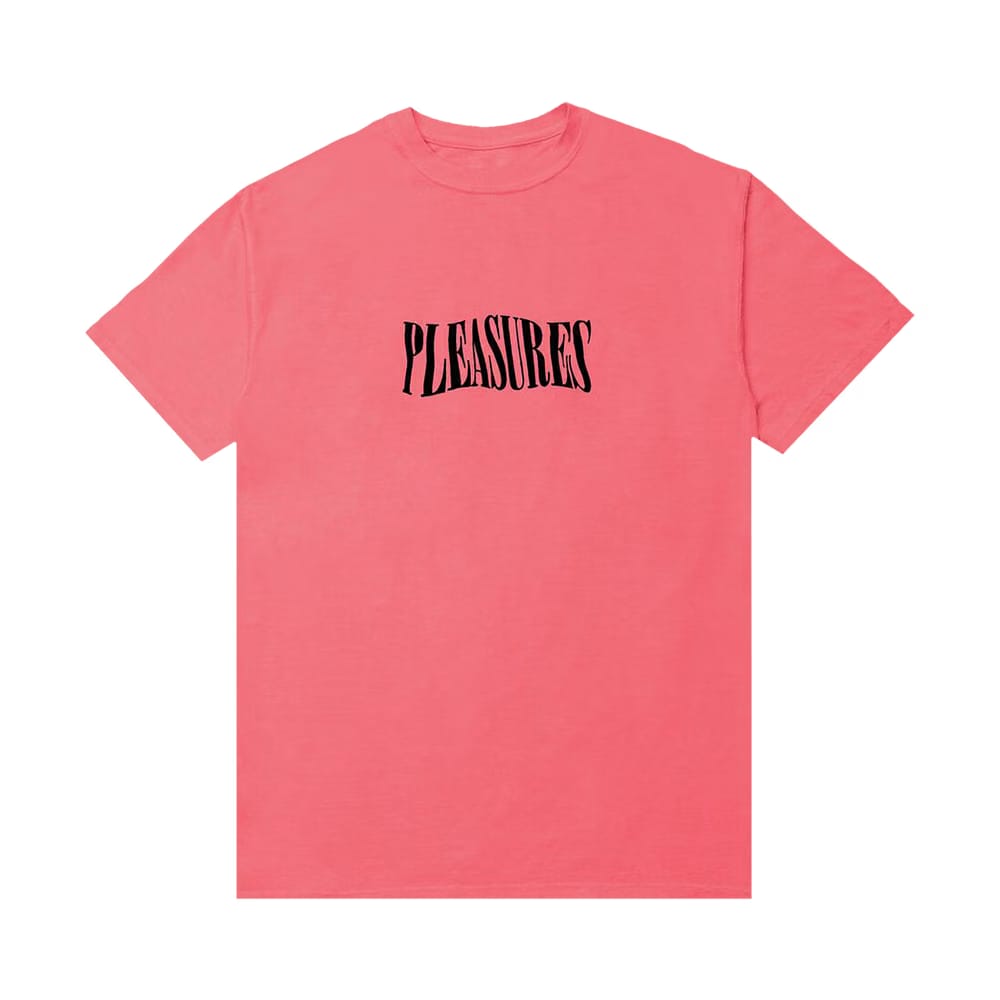 Pleasures Party Logo T-Shirt Coral