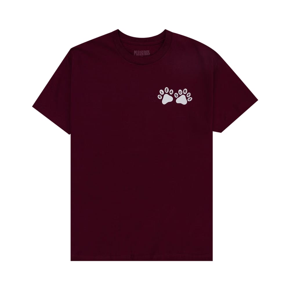 Pleasures Puppies T-Shirt Burgundy