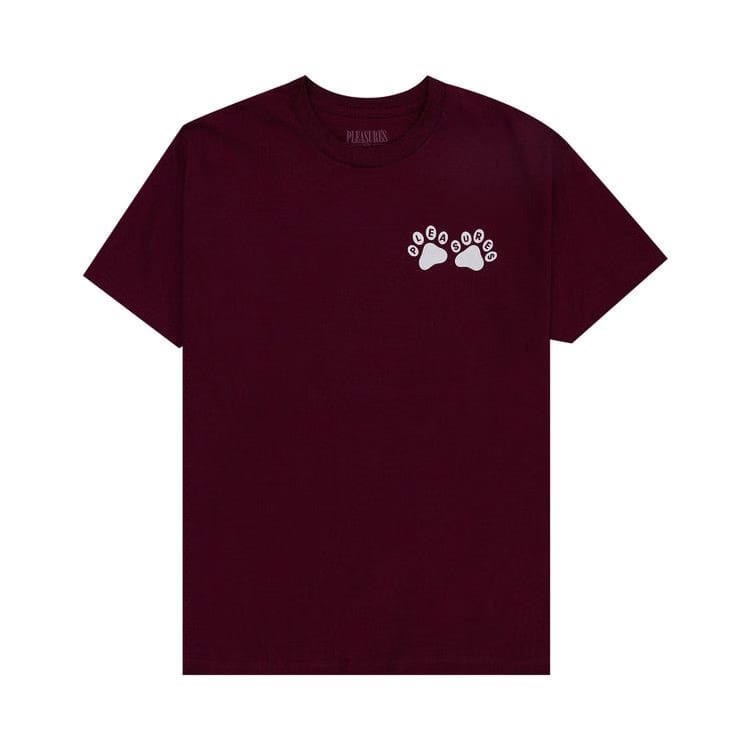 Pleasures Puppies T-Shirt Burgundy