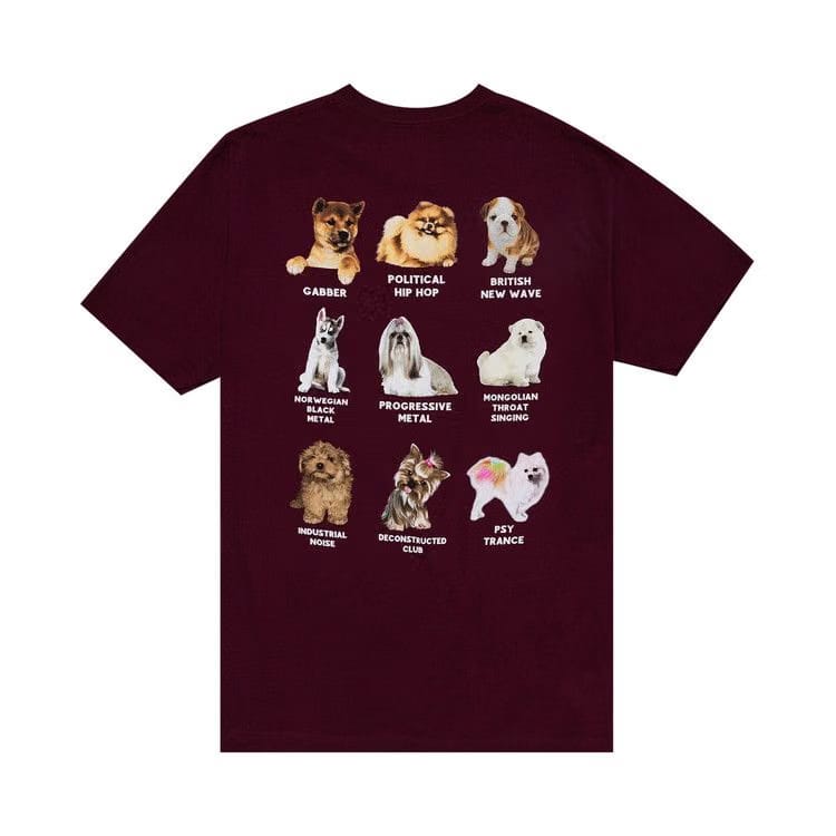 Pleasures Puppies T-Shirt Burgundy