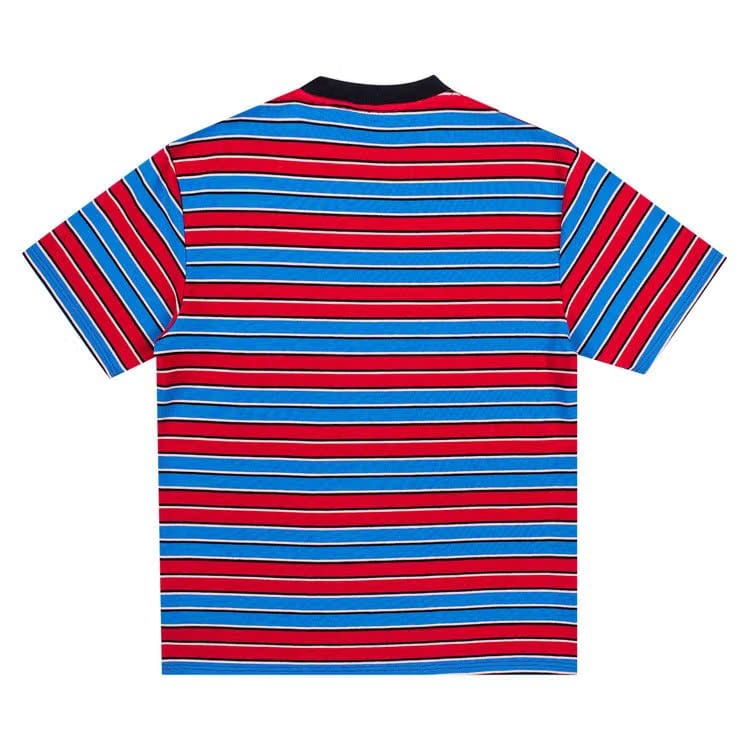 Pleasures Chainsmoke Stripe Shirt Blue/Maroon