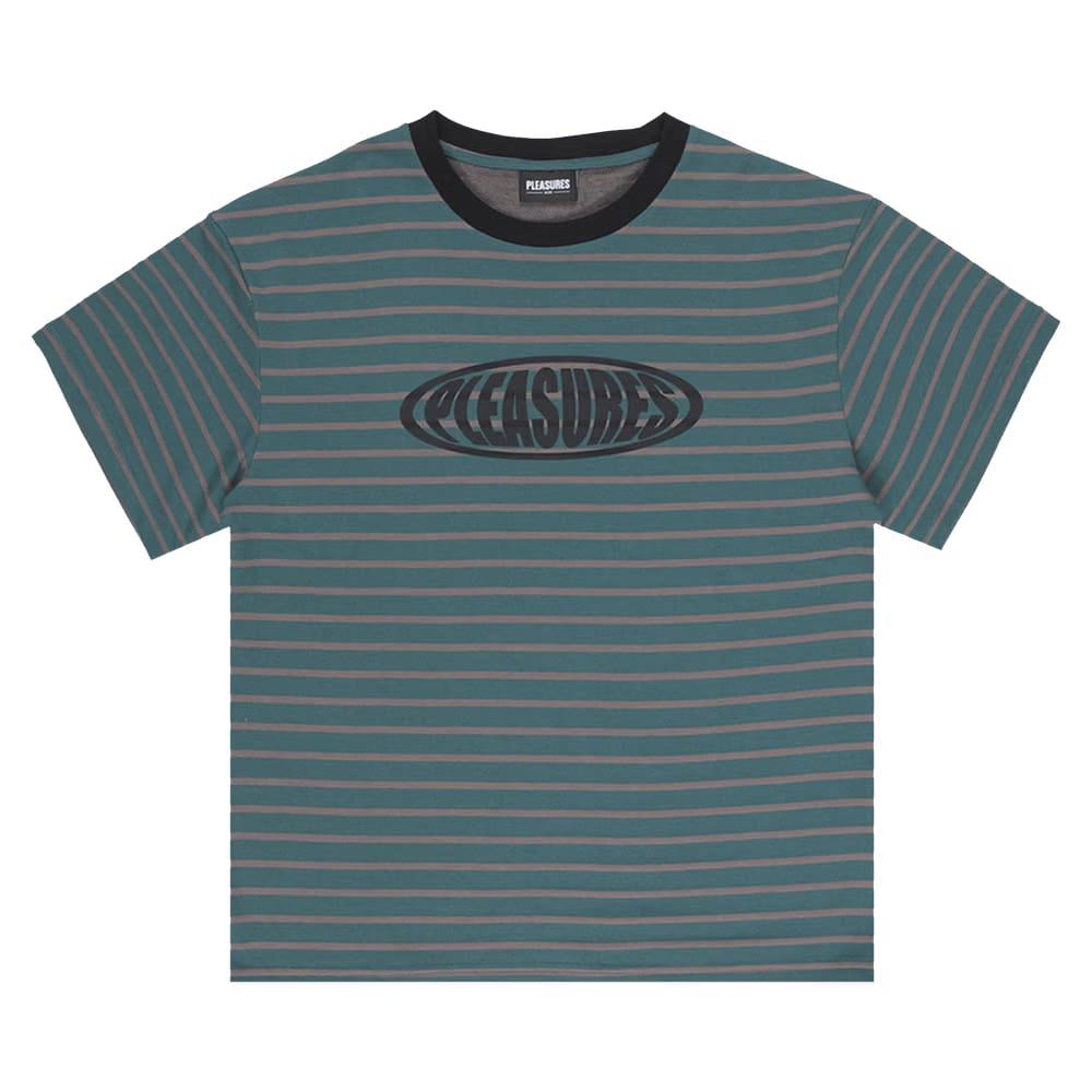 Pleasures Sports Striped Shirt Green