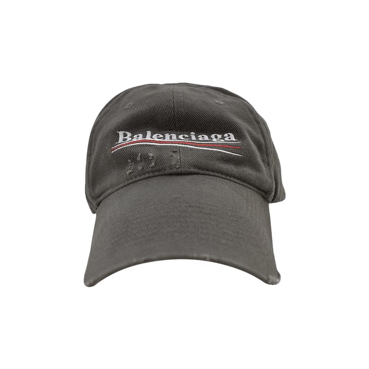 Balenciaga Political Campaign Cap Smoked Grey