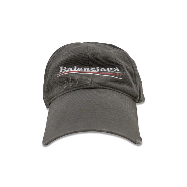 Balenciaga Political Campaign Cap Smoked Grey