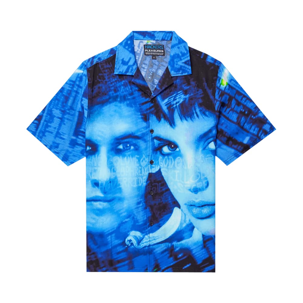 Pleasures Virus Rayon Button Down Black