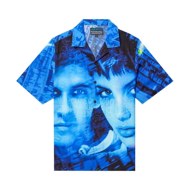 Pleasures Virus Rayon Button Down Black