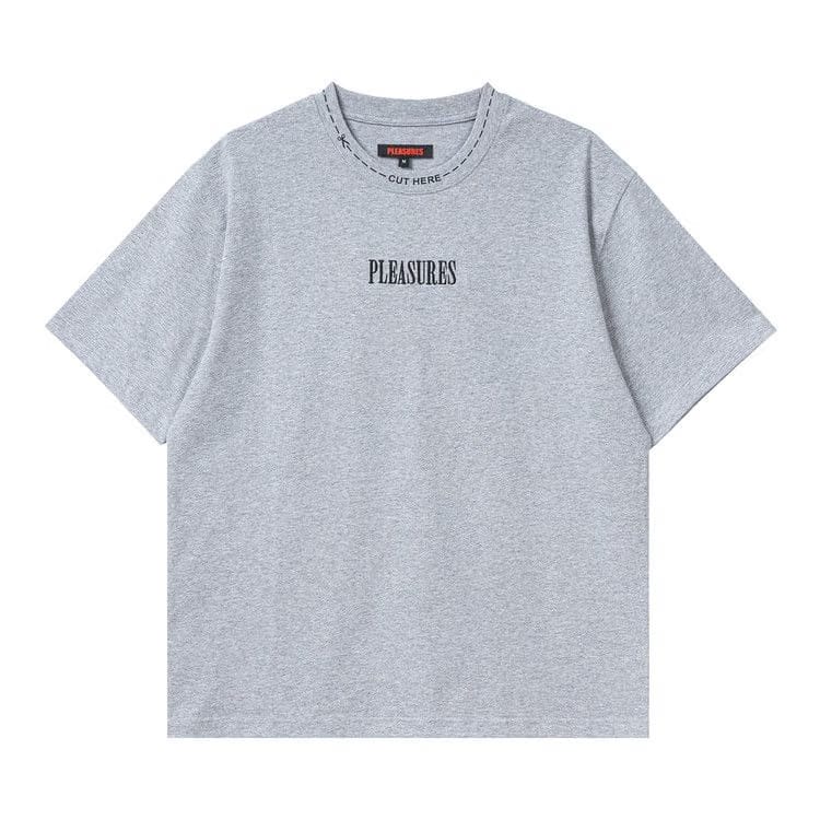 Pleasures Cut Here Heavyweight Shirt Heather Grey