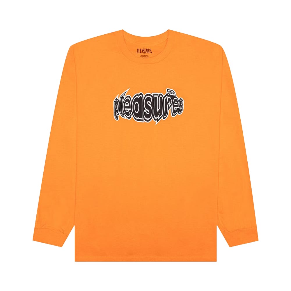 Pleasures Strain Logo Long-Sleeve T-Shirt Orange
