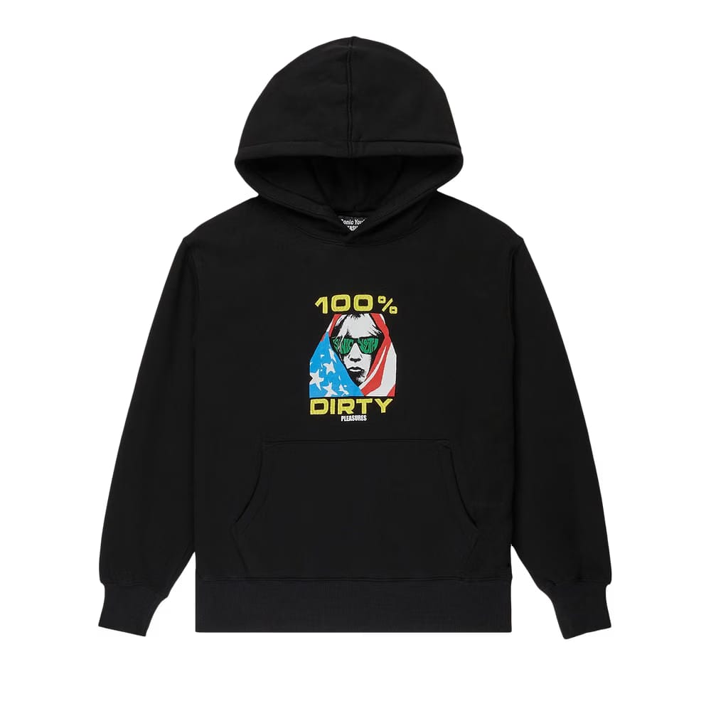 Pleasures Dirty Hoodie Black