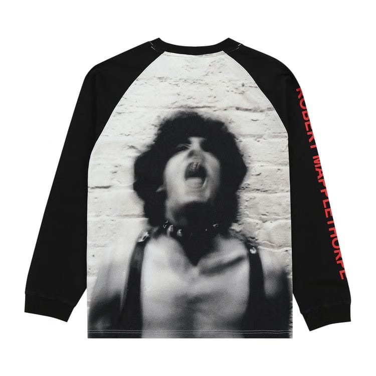 Pleasures Self Portrait Raglan Long-Sleeve Black