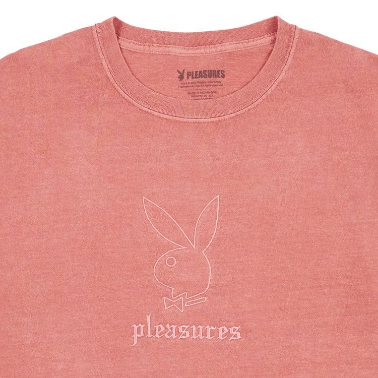 Pleasures x Playboy Entertainment Pigment Dye T-Shirt Red
