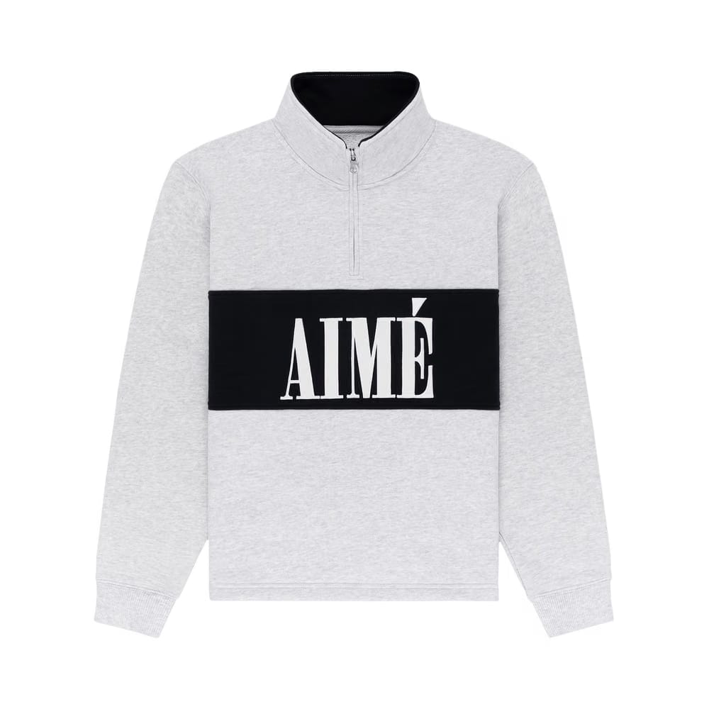 Aimé Leon Dore Quarter Zip Pullover Silver Mix