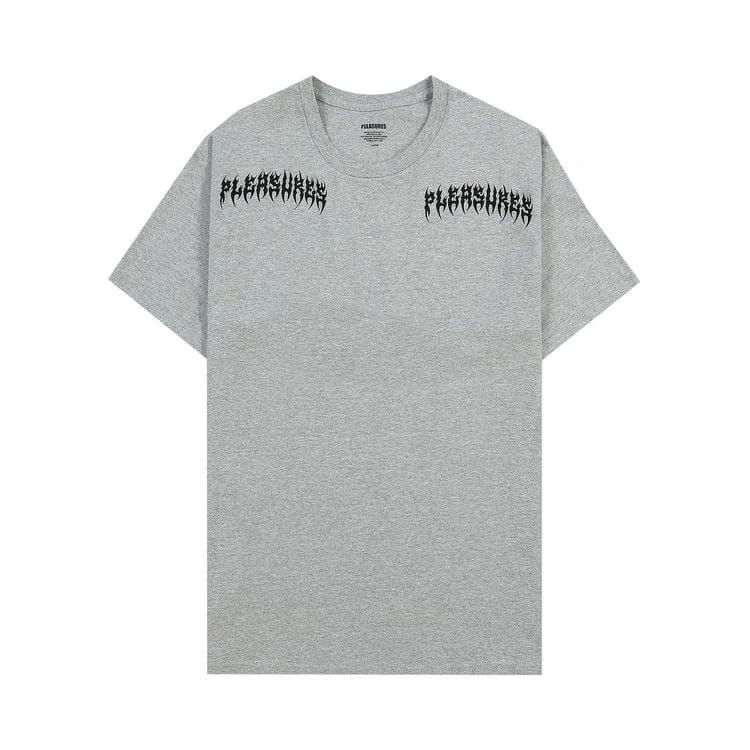 Pleasures Ripped T-Shirt Heather Grey